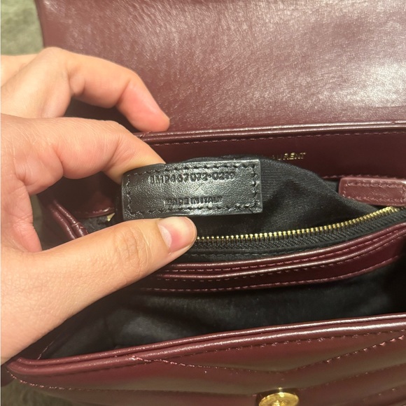 Burgundy Quilted Crossbody bag - Picture 9 of 11